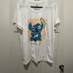Disney Stitch White Short Sleeve Tee
